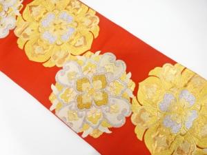 アンティーク　華紋模様織り出し袋帯（材料）